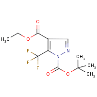 4-(Ethoxycarbonyl)-5-(trifluoromethyl)-1H-pyrazole, N-BOC protected