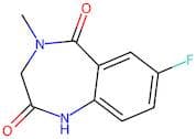 3,4-Dihydro-7-fluoro-4-methyl-1H-1,4-benzodiazepine-2,5-dione