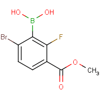 6-Bromo-2-fluoro-3-(methoxycarbonyl)benzeneboronic acid