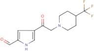 4-{[4-(Trifluoromethyl)piperidin-1-yl]acetyl}-1H-pyrrole-2-carboxaldehyde