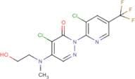 4-Chloro-2-[3-chloro-5-(trifluoromethyl)pyridin-2-yl]-5-[(2-hydroxyethyl)methylamino]-3(2H)-pyrida…