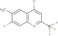 4-Chloro-7-fluoro-6-methyl-2-(trifluoromethyl)quinoline