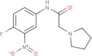 N-(4-Fluoro-3-nitrophenyl)-2-(pyrrolidin-1-yl)acetamide