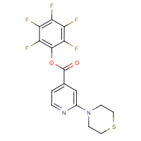 Pentafluorophenyl 2-thiomorpholin-4-ylisonicotinate