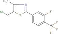 5-(Chloromethyl)-2-[3-fluoro-4-(trifluoromethyl)phenyl]-4-methyl-1,3-thiazole