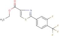 Ethyl 2-[3-fluoro-4-(trifluoromethyl)phenyl]-1,3-thiazole-4-carboxylate