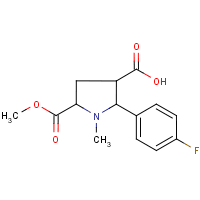 2-(4-Fluorophenyl)-5-(methoxycarbonyl)-1-methylpyrrolidine-3-carboxylic acid