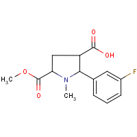 2-(3-Fluorophenyl)-5-(methoxycarbonyl)-1-methylpyrrolidine-3-carboxylic acid
