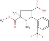 1,5-Dimethyl-5-(methoxycarbonyl)-2-[2-(trifluoromethyl)phenyl]pyrrolidine-3-carboxylic acid