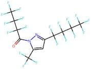 1-(Heptafluorobutyryl)-3(5)-(nonafluorobutyl)-5(3)-(trifluoromethyl)pyrazole