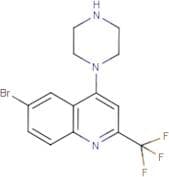 1-[6-Bromo-2-(trifluoromethyl)quinol-4-yl]piperazine