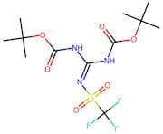 2-[(Trifluoromethyl)sulphonyl]guanidine, 1,3-Bis-BOC protected