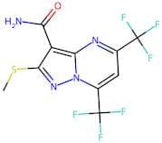 5,7-Bis(trifluoromethyl)-2-(methylsulphanyl)pyrazolo[1,5-a]pyrimidine-3-carboxamide