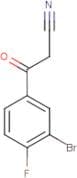 3-Bromo-4-fluorobenzoylacetonitrile