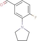 4-Fluoro-3-pyrrolidinobenzaldehyde