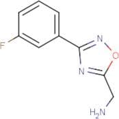 [3-(3-Fluorophenyl)-1,2,4-oxadiazol-5-yl]methanamine