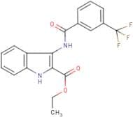Ethyl 3-[3-(trifluoromethyl)benzamido]-1H-indole-2-carboxylate