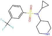 N-Cyclopropyl-N-(piperidin-4-yl)-3-(trifluoromethyl)benzenesulphonamide