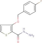 3-(4-Fluorobenzyloxy)thiophene-2-carbohydrazide