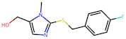 2-(4-Fluorobenzythio)-5-(hydroxymethyl)-1-methyl-1H-imidazole