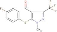 5-[(4-Fluoropheny)lthio]-1-methyl-3-(trifluoromethyl)-1H-pyrazole-4-carboxaldehyde
