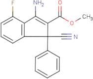 Methyl 3-amino-1-cyano-4-fluoro-1-phenyl-1H-indene-2-carboxylate