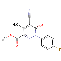 Methyl 5-cyano-1,6-dihydro-1-(4-fluorophenyl)-4-methyl-6-pyridazinone-3-carboxylate