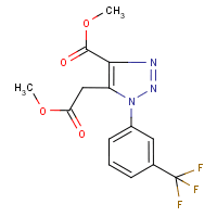 Methyl 5-(methoxycarbonylmethyl)-1-[3-(trifluoromethyl)phenyl]-1H-1,2,3-triazole-4-carboxylate