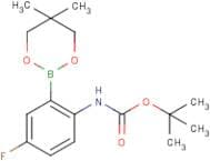 2-Amino-5-fluorobenzeneboronic acid, neopentyl glycol ester, N-BOC protected
