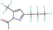1-Acetyl-3(5)-perfluoropropyl-5(3)-trifluoromethylpyrazole