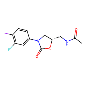 (S)-N-[3-(3-Fluoro-4-iodo-phenyl)-2-oxo-oxazolidin-5-ylmethyl]-acetamide