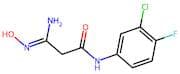 N1-(3-Chloro-4-fluorophenyl)-3-amino-3-hydroxyiminopropanamide