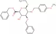 Ethyl 3-O-benzyl-2-O-(4-methoxybenzyl)-1-thio-β-D-glucopyranosiduronic acid benzyl ester