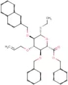 Ethyl 3-O-allyl-4-O-benzyl-2-O-naphthylmethyl-1-thio-β-D-glucopyranosiduronic acid benzyl ester