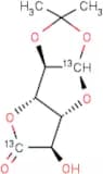 1,2-O-Isopropylidene-β-L-idofuranuronic-1,6-13C2 acid γ-lactone
