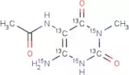 5-Acetylamino-6-amino-3-methyluracil-[13C4,15N3] (AAMU)
