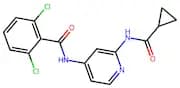 2,6-Dichloro-N-(2-(cyclopropanecarboxamido)pyridin-4-yl)benzamide
