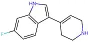 6-fluoro-3-(4-1,2,5,6-tetrahydropyridyl)indole