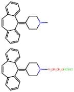 Cyproheptadine hydrochloride sesquihydrate