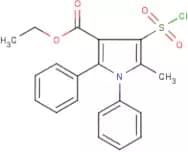 Ethyl 4-(chlorosulphonyl)-1,2-diphenyl-5-methyl-1H-pyrrole-3-carboxylate