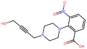 2-[4-(4-Hydroxybut-2-yn-1-yl)piperazin-1-yl]-3-nitrobenzoic acid