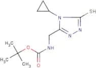 5-(N-tert-Butoxycarbonylaminomethyl)-4-cyclopropyl-1,2,4-triazole-3-thiol