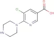 5-Chloro-6-(piperazin-1-yl)nicotinic acid