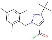 3-tert-Butyl-1-(2,4,6-trimethylbenzyl)-1H-pyrazole-5-carbonyl chloride