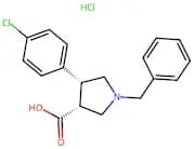 (3R,4R)-1-benzyl-4-(4-chlorophenyl)pyrrolidine-3-carboxylic acid hydrochloride