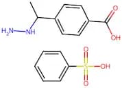 4-(1-Hydrazinylethyl)benzoic acid compound with benzenesulfonic acid (1:1)