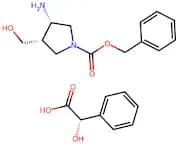 (3S,4S)-benzyl 3-amino-4-(hydroxymethyl)pyrrolidine-1-carboxylate (S)-2-hydroxy-2-phenylacetate