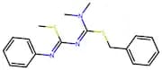 Carbamimidothioic acid, N,N-dimethyl-N′-[(methylthio)(phenylimino)methyl]-, phenylmethyl ester