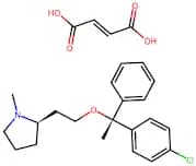 (R)-2-(2-((R)-1-(4-Chlorophenyl)-1-Phenylethoxy)Ethyl)-1-Methylpyrrolidine Fumarate