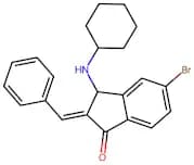 (E)-2-Benzylidene-5-Bromo-3-(Cyclohexylamino)-2,3-Dihydro-1H-Inden-1-One